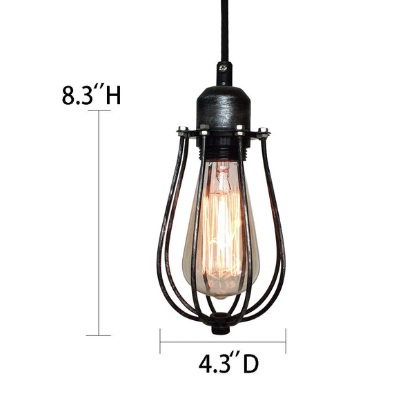 Globe 1 Light Cage Mini Pendant Light -  westmenlights