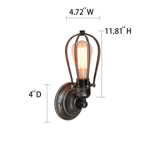 Globe 1 Light Cage Wall Sconce -  westmenlights