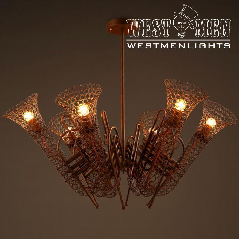 Trumpet 6 Lights Large Chandelier Lighting - westmenlights