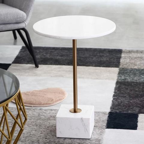 Cube Nature Marble Side Table -  westmenlights