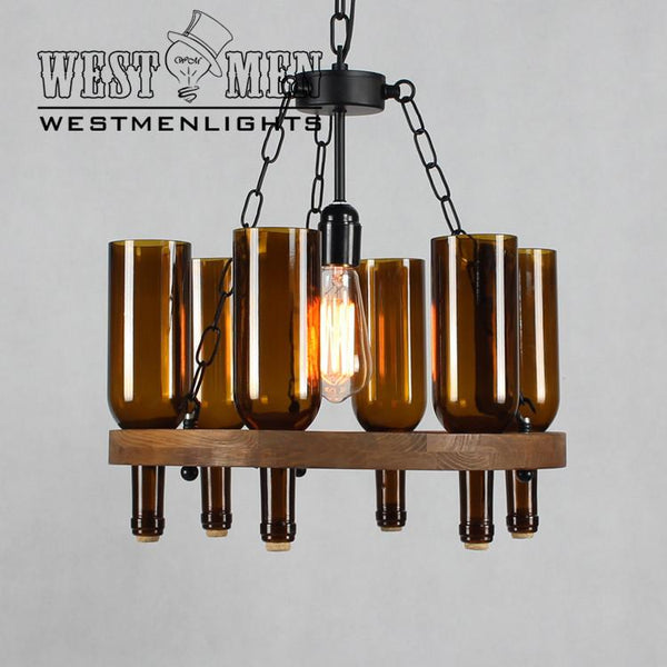 plant bottle chandelier lighting -  westmenlights