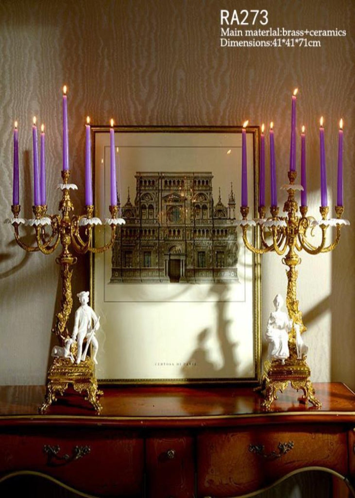 Classical Candle Stick Craft Porcelain -  westmenlights