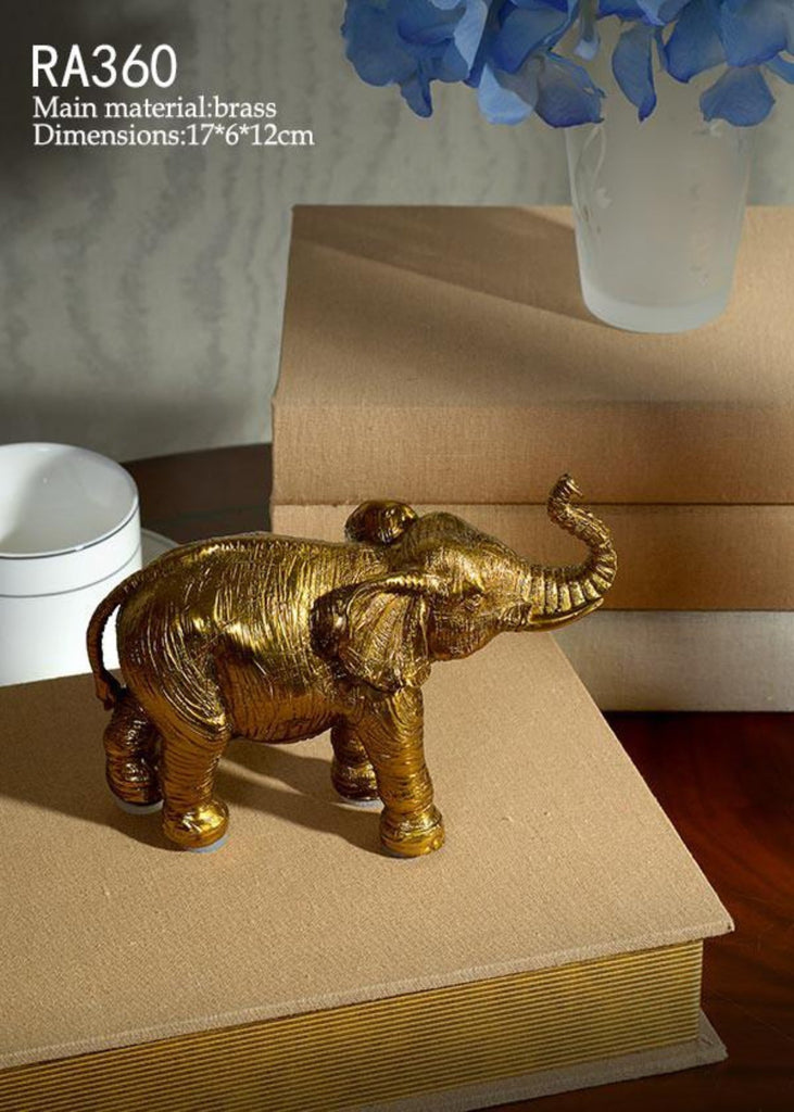 Ormolu Elegant Elephant Statue - westmenlights