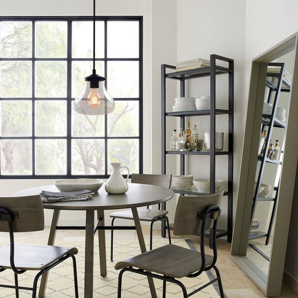 Bell 1 Light Clear Glass Pendant Light -  westmenlights