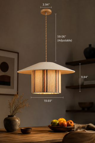 Nordic Striped Fabric Pendant Light