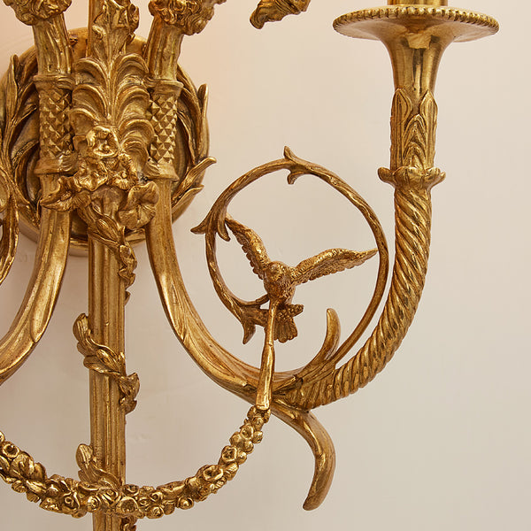 dragon gilt bronze sconce -  westmenlights