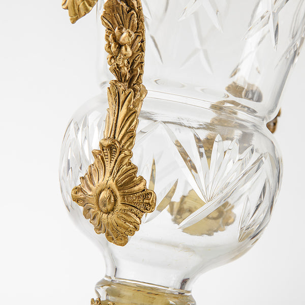 SWAN luxury home decor brass crystal flower vase -  westmenlights