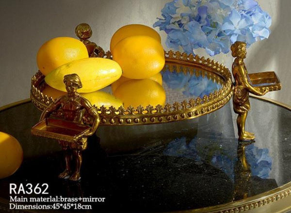 Gilt Bronze Mirrored Tray -  westmenlights