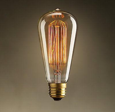 40W E27 Globe Incandecent Edison Bulb 6 piece lot -  westmenlights