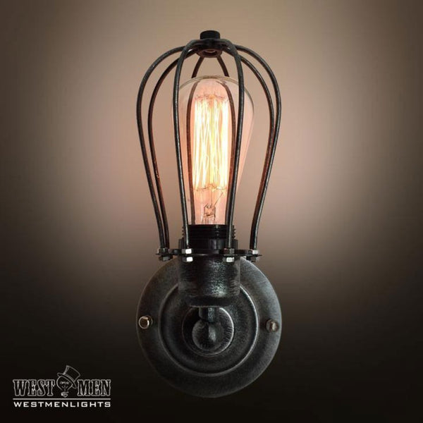 Globe 1 Light Cage Wall Sconce -  westmenlights