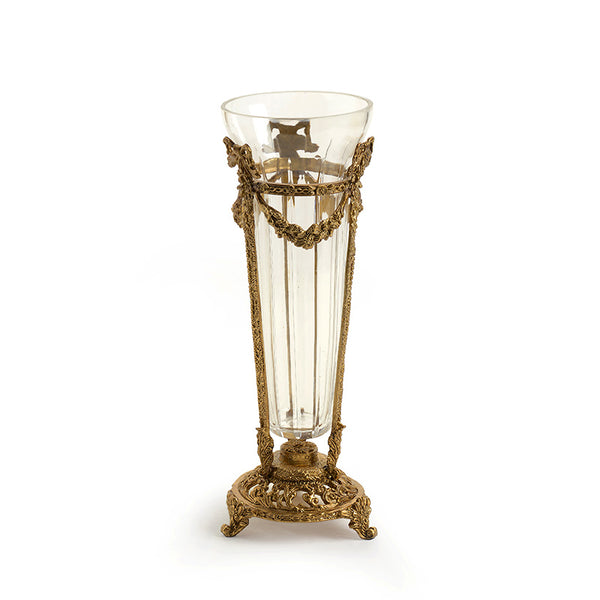 Mini Brass Crystal Flower Vase -  westmenlights