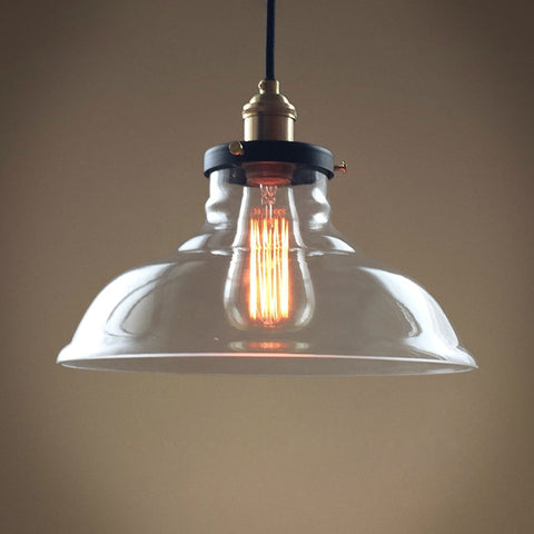 Bell 1 Lights Large Glass Kitchen Pendant Light -  westmenlights