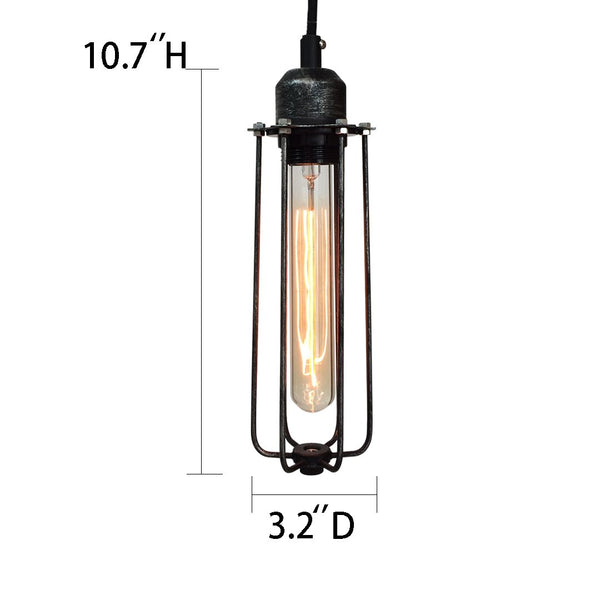 Cylinder 1 Light Cage Metal Mini Pendant Light -  westmenlights