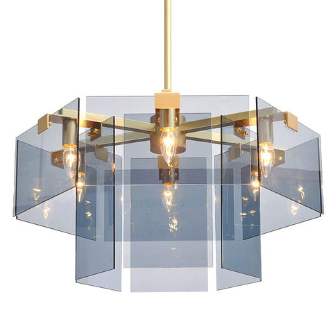 Rectangle Glass Chandelier -  westmenlights