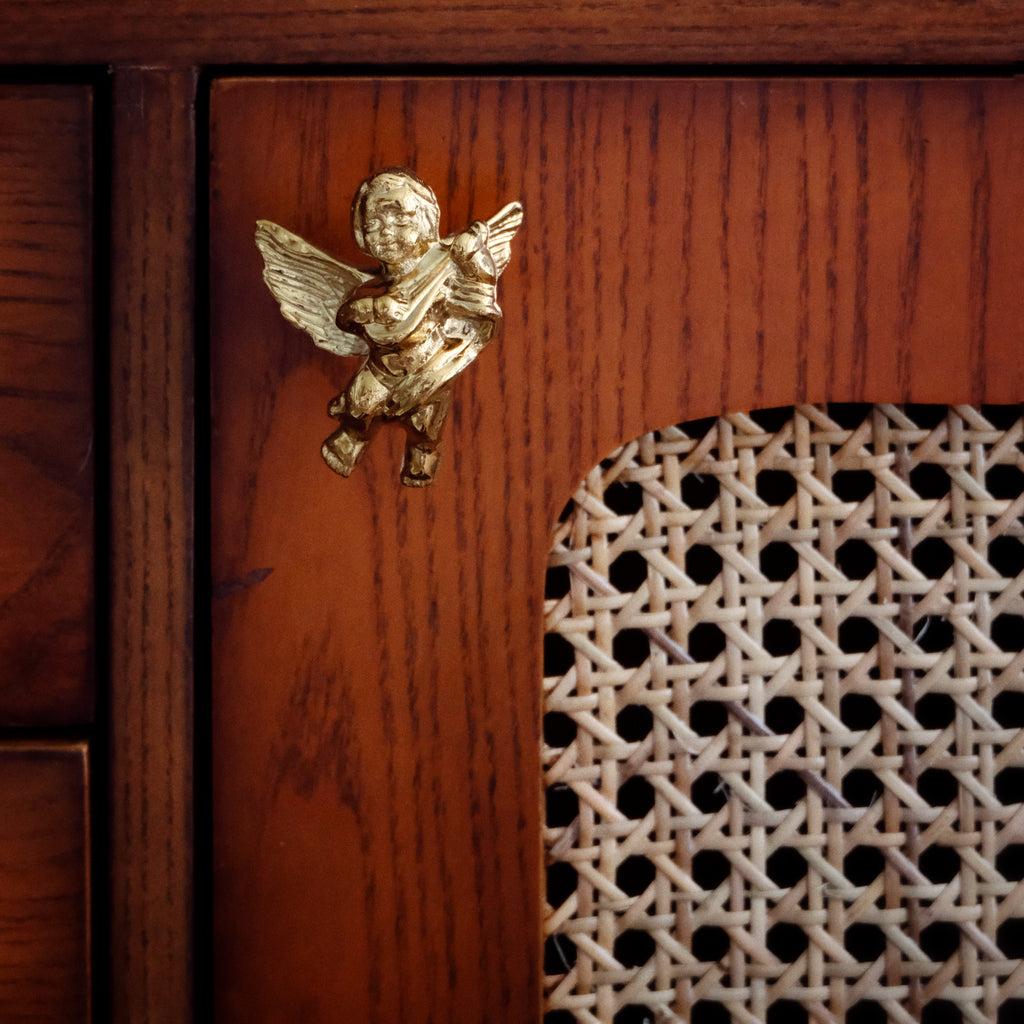 KAWA angel vintage brass wall & door handle -  westmenlights