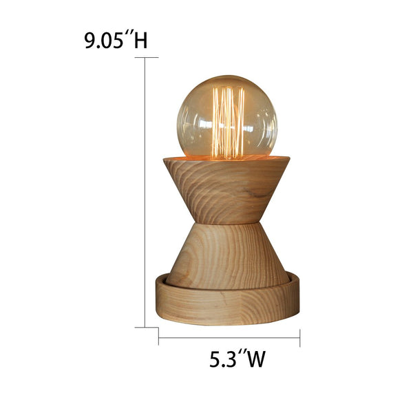 Wooden 1 Light Mini Dimmer Table Lamp -  westmenlights