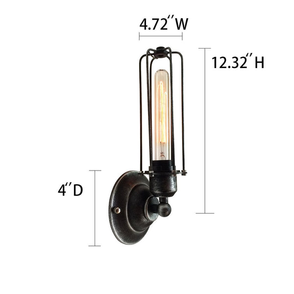 Cylinder 1 Light Cage Wall Sconce -  westmenlights