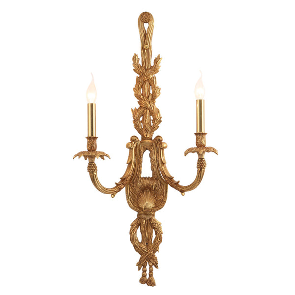 long gilt bronze sconce -  westmenlights