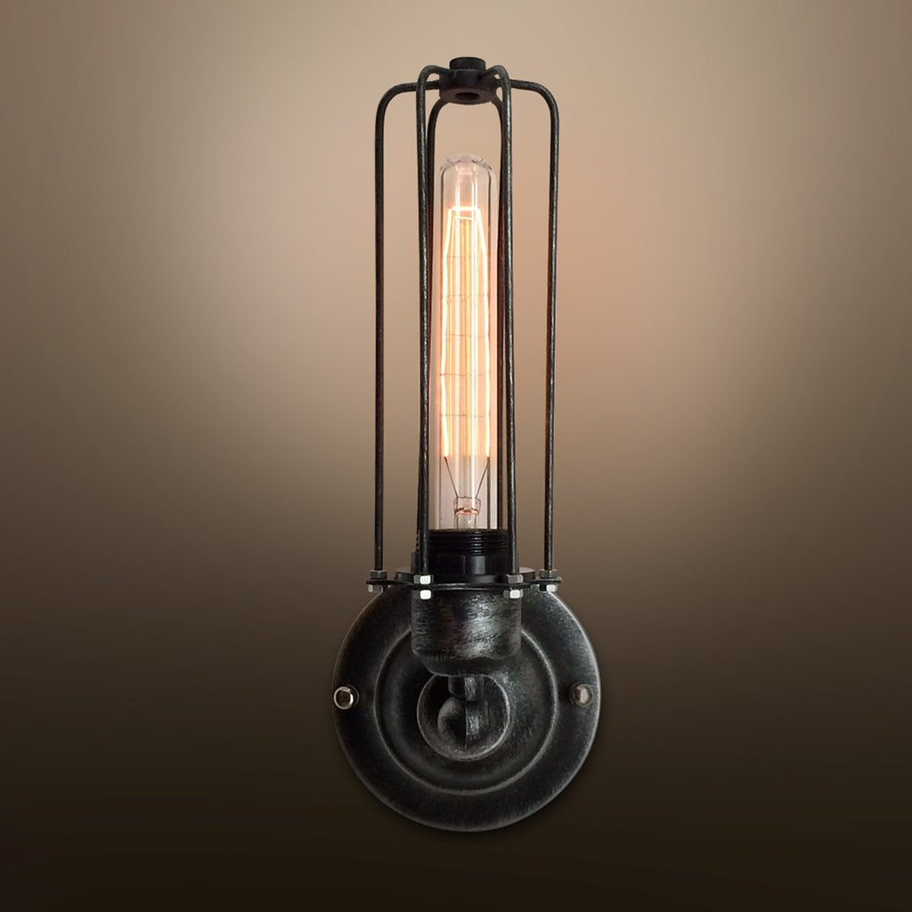 Cylinder 1 Light Cage Wall Sconce -  westmenlights