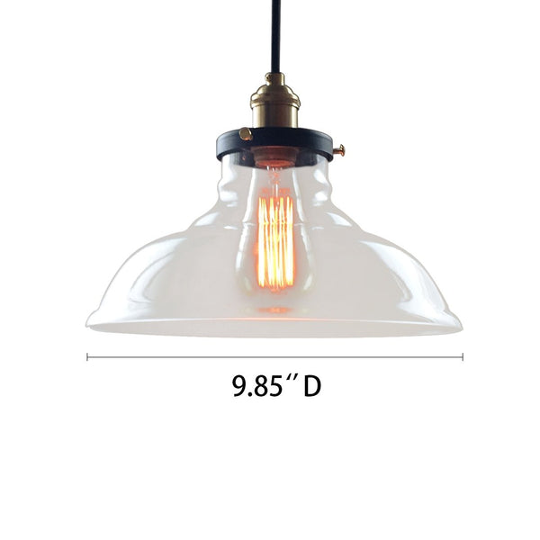 Bell 1 Lights Large Glass Kitchen Pendant Light -  westmenlights
