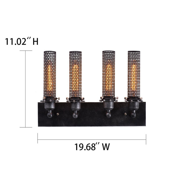 Grid 4 Lights Vanity Lighting Wall Sconce -  westmenlights