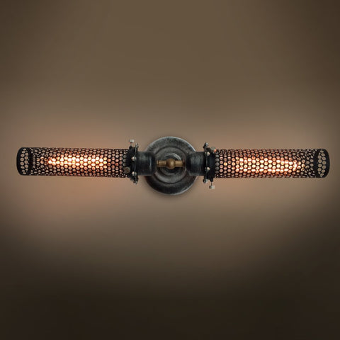 Grid Cage 2 Lights Double Arm Wall Sconce -  westmenlights