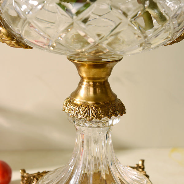 Luxury Brass Crystal Flower Vase -  westmenlights
