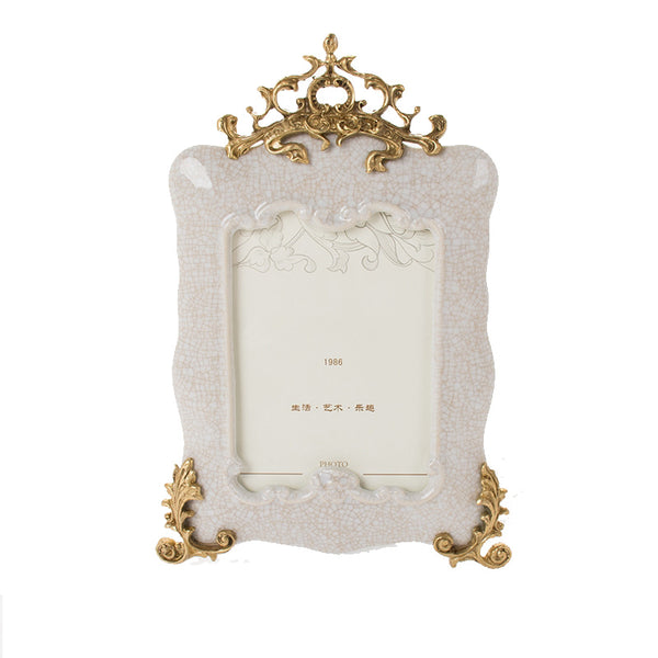 KIMO porcelain photo frame with gilt bronze