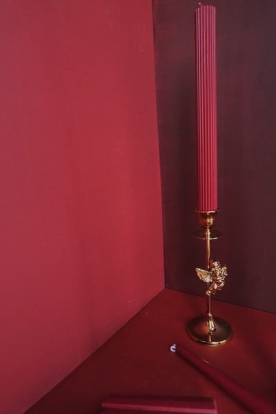 KAWA solid red handmade candles wedding candles -  westmenlights