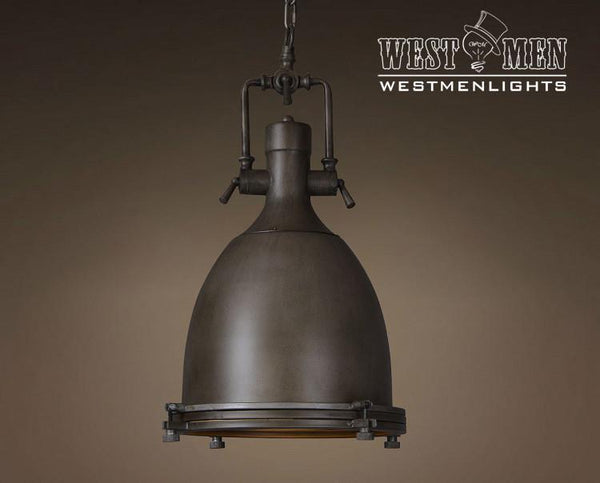 Dome 1 Light Brown Large Pendant Lighting -  westmenlights