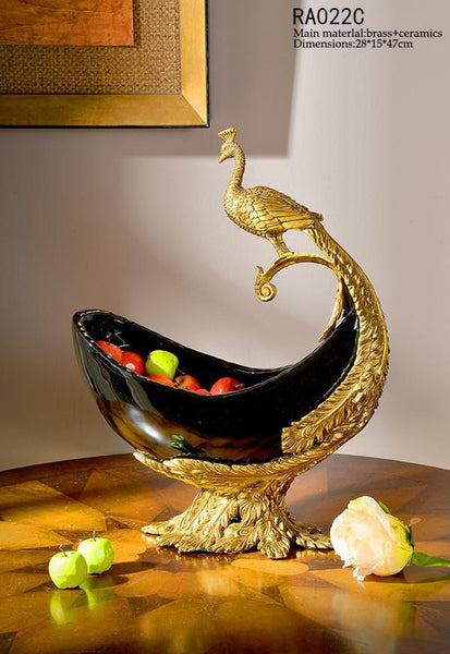 Gilt Bronze Compote Fruit Bowl -  westmenlights