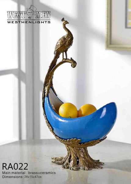 Gilt Bronze Compote Fruit Bowl -  westmenlights