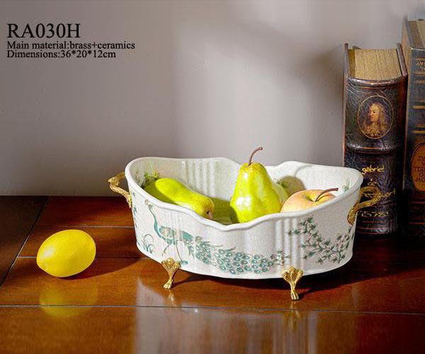 Gilt Bronze Amphora Fruit Basin -  westmenlights
