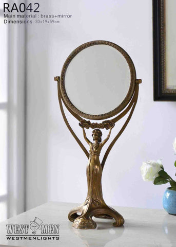 Gilt Brass Ormolu Mirror -  westmenlights