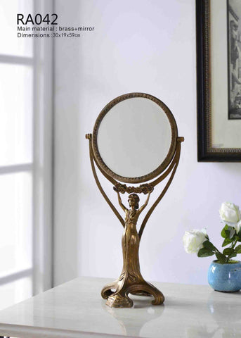 Ormolu Mounted Angel Table Mirror -  westmenlights