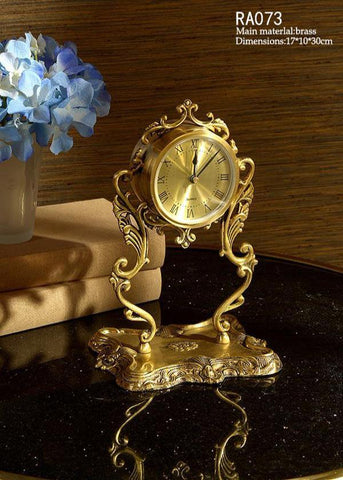 European Antique Tabletop Clock -  westmenlights