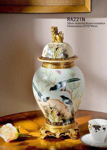 Classical Craft Porcelain Decorative Pot Centerpiece -  westmenlights