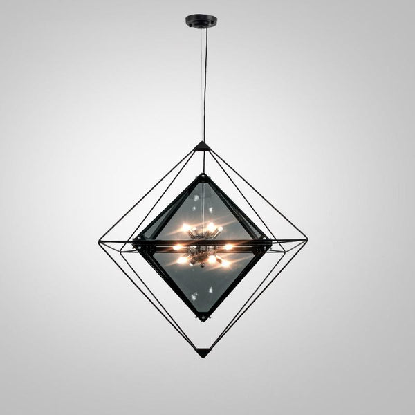 Geometric Pendant Lighting With Color Glass Shade -  westmenlights