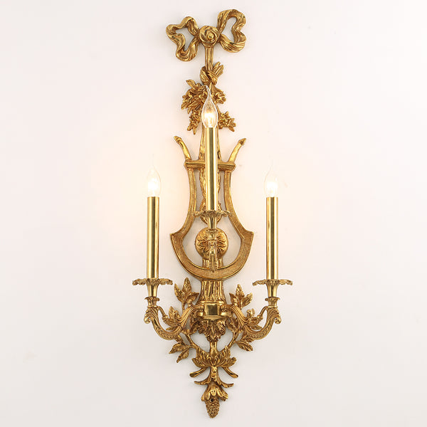 vintage gilt bronze long sconce -  westmenlights