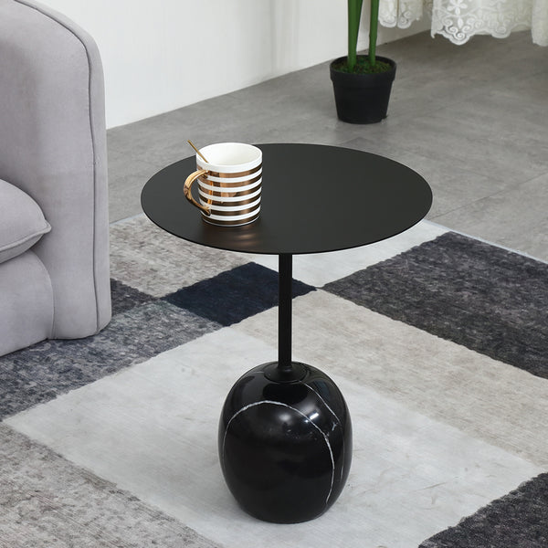 Nature Oval Marble End Table -  westmenlights