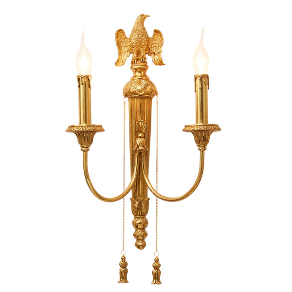 gilt bronze bird sconce -  westmenlights