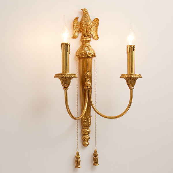 gilt bronze bird sconce -  westmenlights