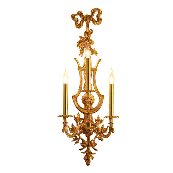 vintage gilt bronze long sconce -  westmenlights