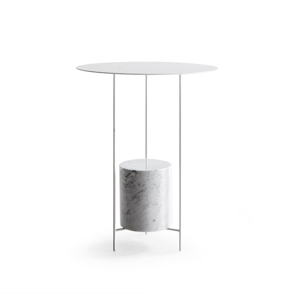 Nature Marble Side Table with Metal Cover -  westmenlights