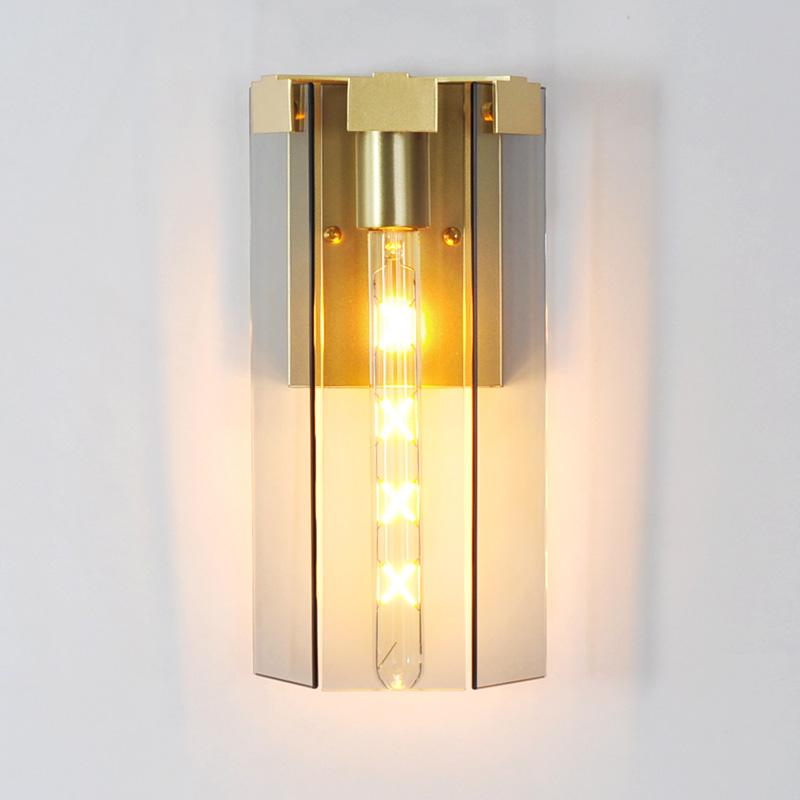 golden sconce with glass shade -  westmenlights