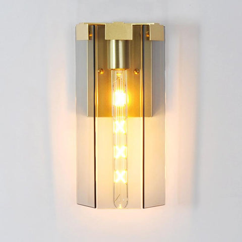 golden sconce with glass shade -  westmenlights